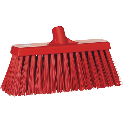 Balai-brosse robuste, Crins Ferme, 13", Polyester, Rouge Helyx Safety & Industrial Supplies