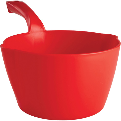 Round Bowl Scoop, Plastic, Red, 64 oz. Helyx Safety & Industrial Supplies