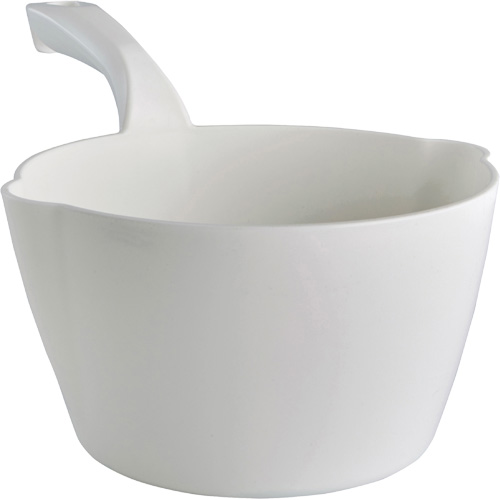 Round Bowl Scoop, Plastic, White, 64 oz. Helyx Safety & Industrial Supplies