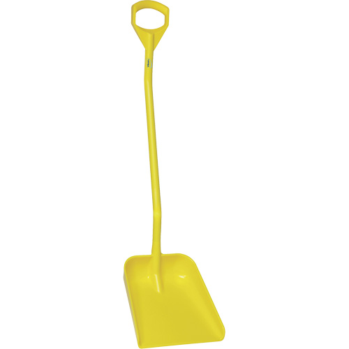 Ergonomic Large Blade Shovel, 51" Length, Plastic, Yellow Helyx Safety & Industrial Supplies