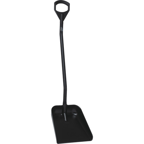 Ergonomic Large Blade Shovel, 51" Length, Plastic, Black Helyx Safety & Industrial Supplies
