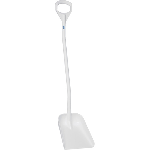 Ergonomic Small Blade Shovel, 50" Length, Plastic, White Helyx Safety & Industrial Supplies