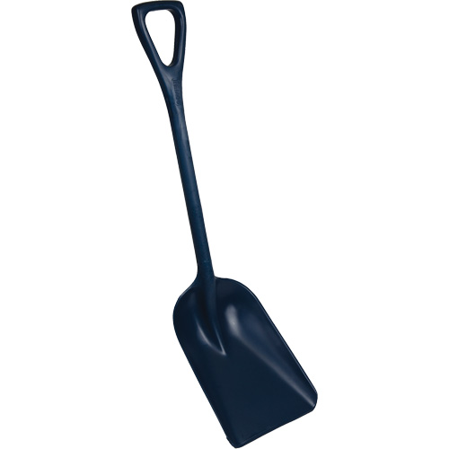 One-Piece Metal Detectable Shovel, 10" x 14" Blade, 37-1/2" Length, Plastic, Blue Helyx Safety & Industrial Supplies