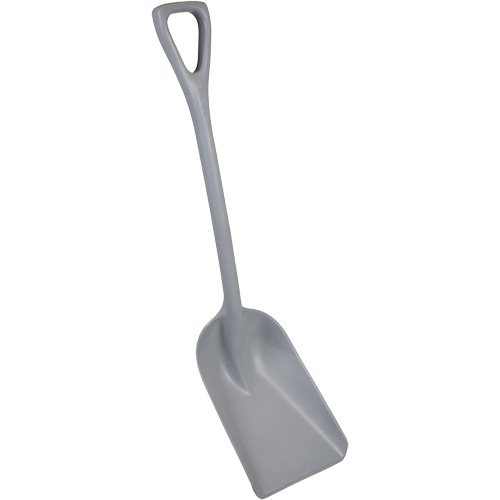 One-Piece Metal Detectable Shovel, 10" x 14" Blade, 37-1/2" Length, Plastic, Grey Helyx Safety & Industrial Supplies