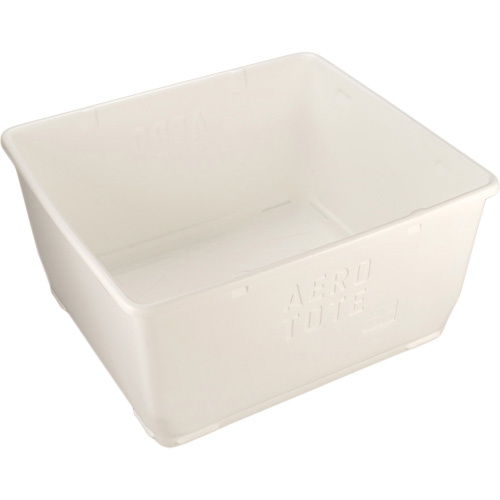 Aero-Tote Tub with Drain Plug, Plastic, White Helyx Safety & Industrial Supplies