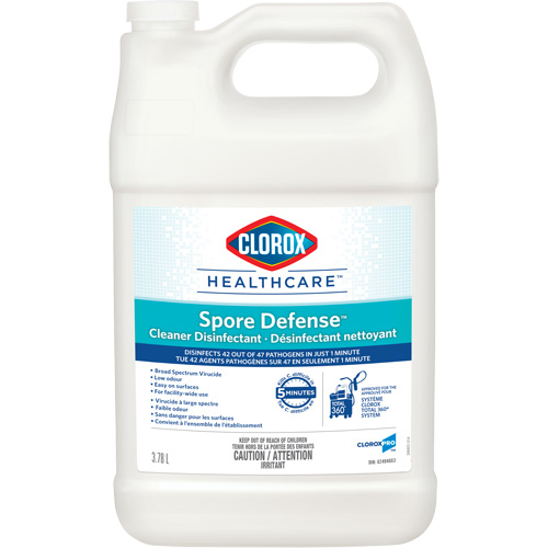 Clorox Healthcare&reg; Spore Defense Cleaner Disinfectant, 3.78 L, Jug Helyx Safety & Industrial Supplies