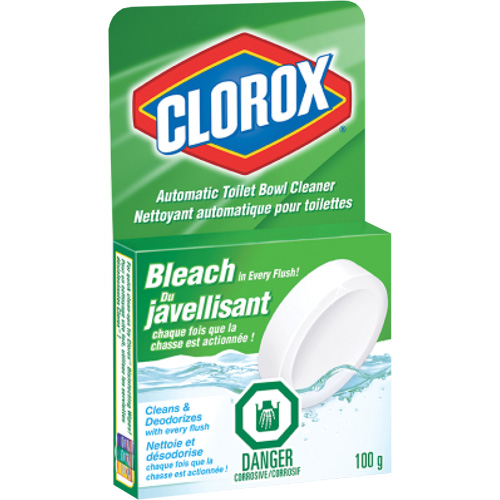 Nettoyant automatique &agrave; l'eau de Javel pour toilettes, 100 g, Tampon Helyx Safety & Industrial Supplies