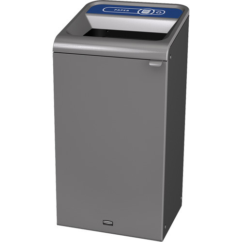 Configure Paper Waste Container, Bulk/Curbside/Deskside, Steel, 23 US gal. Helyx Safety & Industrial Supplies