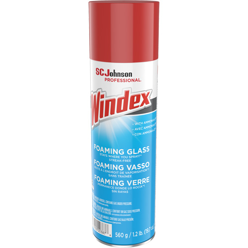 Windex&reg; Foaming Glass Cleaner, 560 g, Aerosol Can Helyx Safety & Industrial Supplies