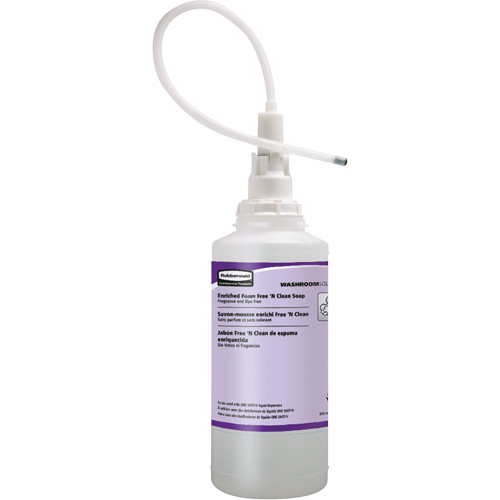 Recharge de savon mousse sans parfum ni colorant pour les mains OneShot, Mousse, 800 ml, Sans parfum Helyx Safety & Industrial Supplies