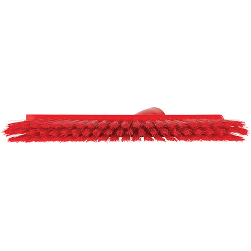 Balai biseaut&eacute; avec pas de vis inclin&eacute;, Crins Moyen, 10", Polyester, Rouge Helyx Safety & Industrial Supplies