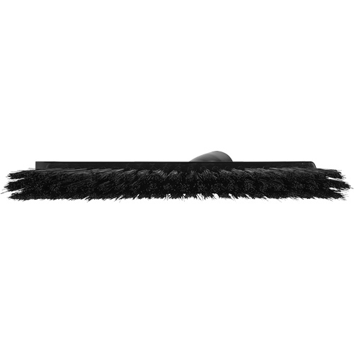 Dustpan Broom with Angled Thread, Medium Bristles, 10", Polyester, Black Helyx Safety & Industrial Supplies