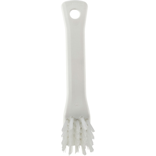 Brosse avec rebord grattoir, Soies Ferme, Longueur de 6", Blanc Helyx Safety & Industrial Supplies