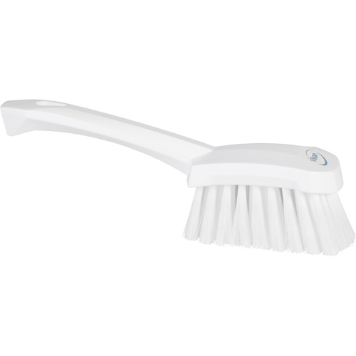 Brosse &agrave; r&eacute;curer avec manche court, Soies Doux, Longueur de 10-1/2", Blanc Helyx Safety & Industrial Supplies