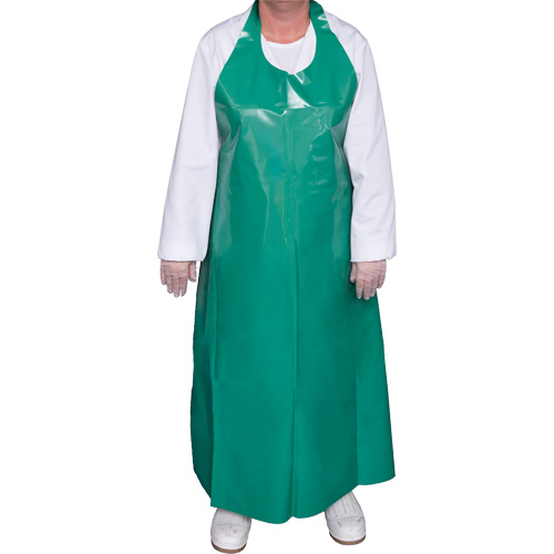 Tablier Top Dog de 6 mil, Polyur&eacute;thane, 50" lo x Vert Helyx Safety & Industrial Supplies