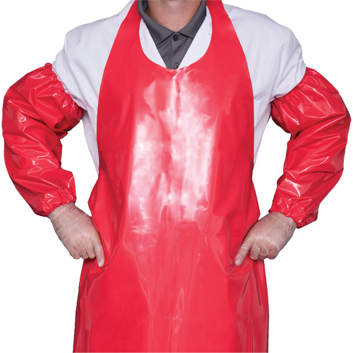 Manchettes Top Dog, 18", Polyur&eacute;thane, Rouge Helyx Safety & Industrial Supplies