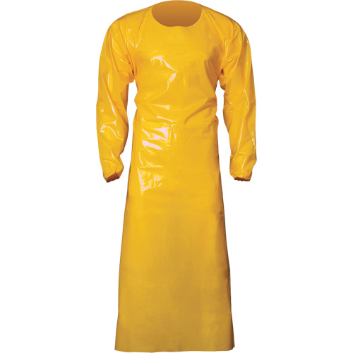 Top Dog 6 Mil. Gown, X-Large, Yellow, Polyurethane Helyx Safety & Industrial Supplies
