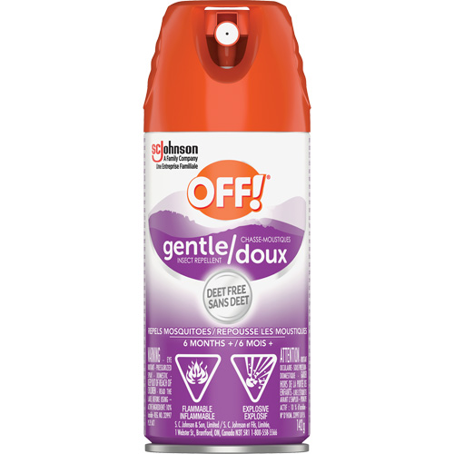 R&eacute;pulsif &agrave; insectes doux Off!, Sans DEET, A&eacute;rosol, 142 g Helyx Safety & Industrial Supplies