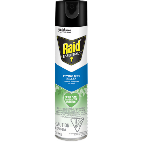 Raid&reg; Essentials Flying Bug Killer, 350 g, Aerosol Can Helyx Safety & Industrial Supplies