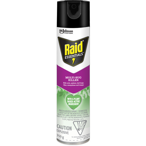 Raid&reg; Essentials Multi-Bug Killer, 350 g, Aerosol Can Helyx Safety & Industrial Supplies