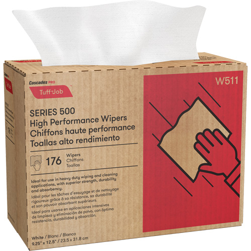 Pro Tuff-Job&reg; High Performance Spunlace Wipers, All-Purpose, 12-1/2" L x 9-1/4" W Helyx Safety & Industrial Supplies