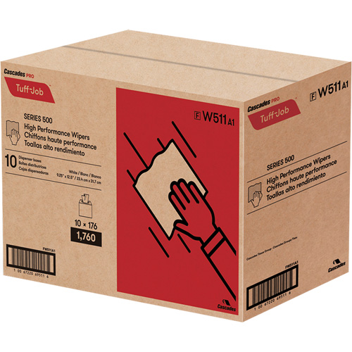 Pro Tuff-Job&reg; High Performance Spunlace Wipers, All-Purpose, 12-1/2" L x 9-1/4" W Helyx Safety & Industrial Supplies