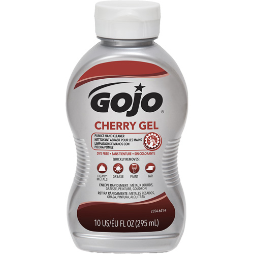 Nettoyant &agrave; mains, Gel/Pierre ponce, 295,74 ml, Bouteille, Cerise Helyx Safety & Industrial Supplies