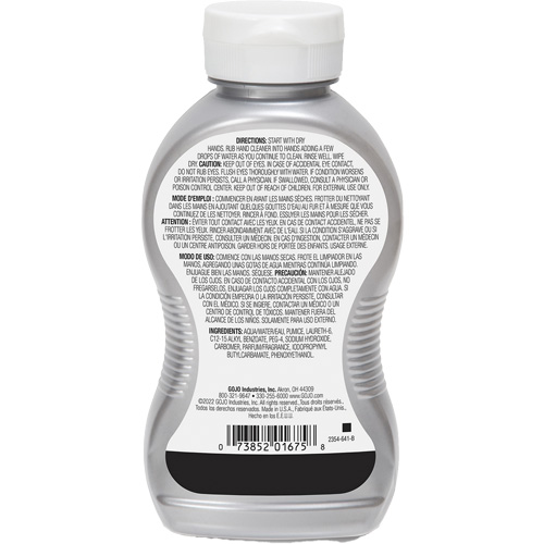 Nettoyant &agrave; mains, Gel/Pierre ponce, 295,74 ml, Bouteille, Cerise Helyx Safety & Industrial Supplies