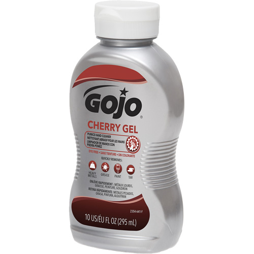Nettoyant &agrave; mains, Gel/Pierre ponce, 295,74 ml, Bouteille, Cerise Helyx Safety & Industrial Supplies