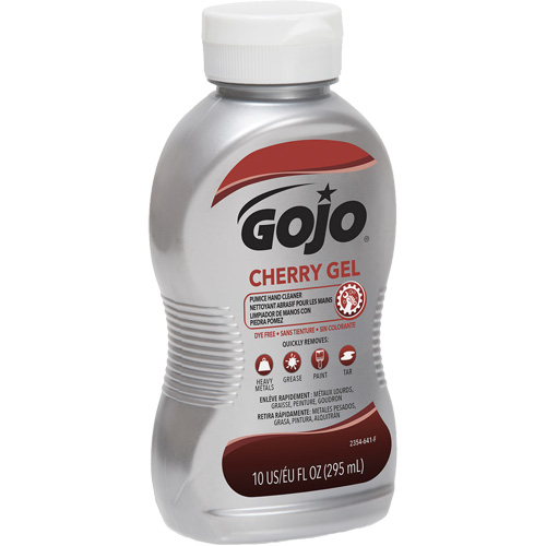 Nettoyant &agrave; mains, Gel/Pierre ponce, 295,74 ml, Bouteille, Cerise Helyx Safety & Industrial Supplies