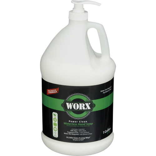 Power Clean Waterless Hand Soap, Liquid, 3.78 L, Unscented Helyx Safety & Industrial Supplies