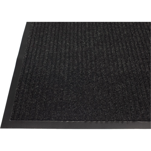Twin Rib Matting, Wiper/Scraper, 2' x 3' x 1/4", Charcoal Helyx Safety & Industrial Supplies