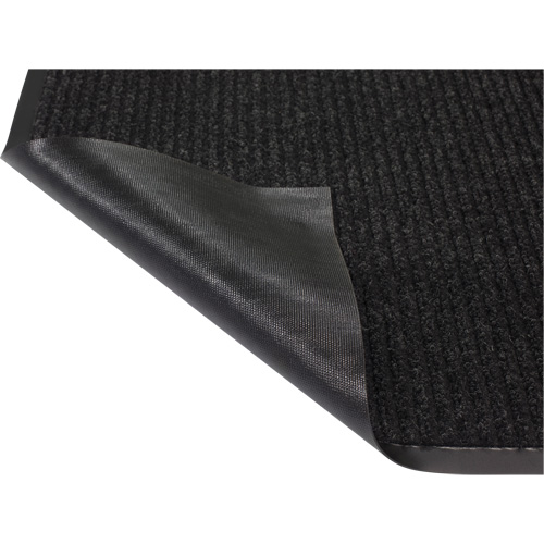 Twin Rib Matting, Wiper/Scraper, 2' x 3' x 1/4", Charcoal Helyx Safety & Industrial Supplies