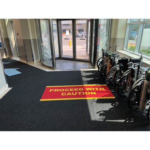 Supreme Knob Entrance Matting, Wiper/Scraper, 13-5/12' x 75-1/2' x 7/16", Charcoal Helyx Safety & Industrial Supplies