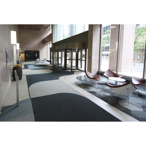 Supreme Knob Entrance Matting, Wiper/Scraper, 13-5/12' x 75-1/2' x 7/16", Charcoal Helyx Safety & Industrial Supplies