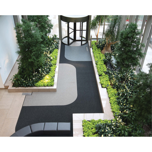 Supreme Knob Entrance Matting, Wiper/Scraper, 13-5/12' x 75-1/2' x 7/16", Charcoal Helyx Safety & Industrial Supplies