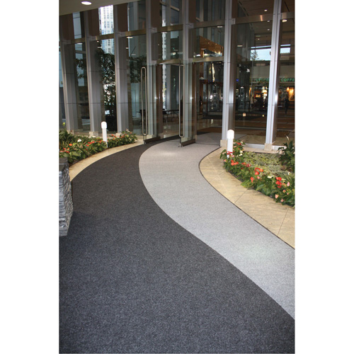 Supreme Knob Entrance Matting, Wiper/Scraper, 13-5/12' x 75-1/2' x 7/16", Charcoal Helyx Safety & Industrial Supplies
