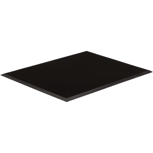 Gritstop Fingermat Entrance Matting, Rubber, Scraper Type, Finger Tip Style Pattern, 3' x 5', Black Helyx Safety & Industrial Supplies