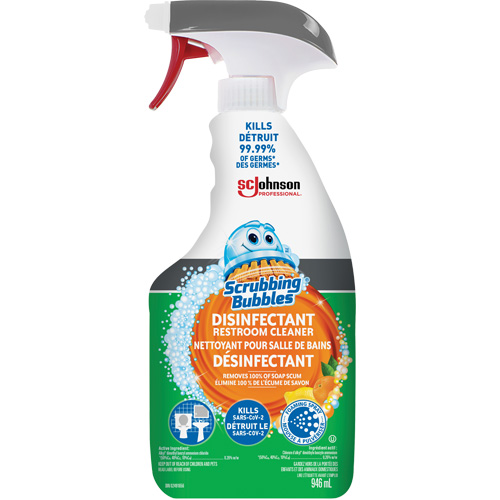 Scrubbing Bubbles&reg; Disinfecting Restroom Cleaner, 32 oz., Trigger Bottle Helyx Safety & Industrial Supplies