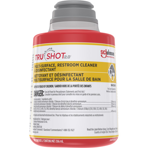 Nettoyant et d&eacute;sinfectant multisurface pour salle de bain TruShot 2.0, 266 ml, Bouteille &agrave; g&acirc;chette Helyx Safety & Industrial Supplies