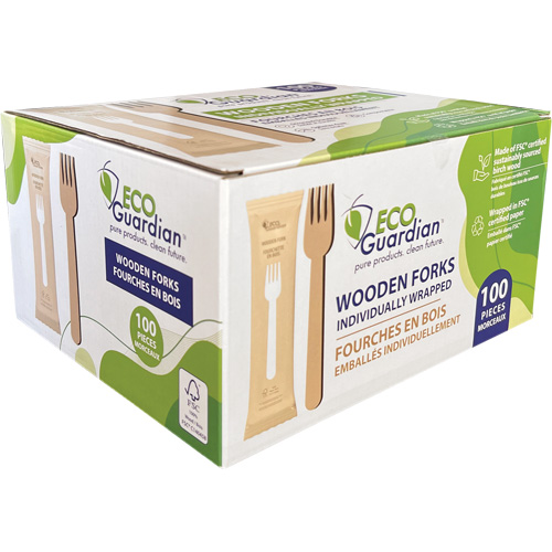 Individually Wrapped Wooden Forks Helyx Safety & Industrial Supplies