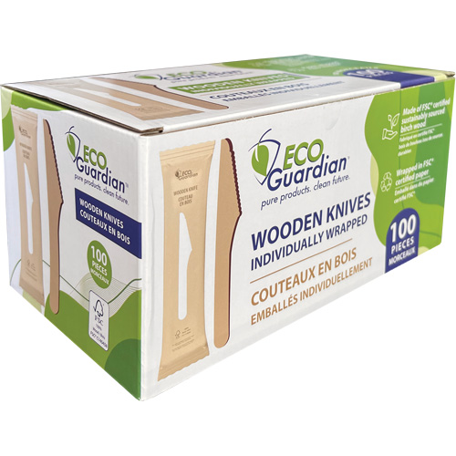 Individually Wrapped Wooden Knives Helyx Safety & Industrial Supplies