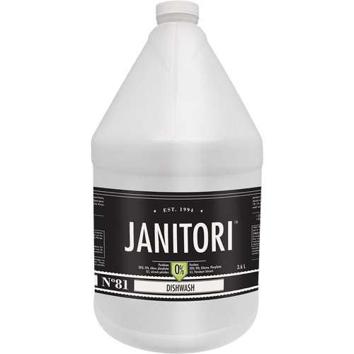 Nettoyant &agrave; vaisselle Janitori 81, Liquide, 4 L Helyx Safety & Industrial Supplies
