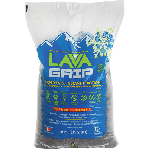 LavaGrip Traction-Aid, Container Size 35.3 lbs. (16 kg), Bag Helyx Safety & Industrial Supplies