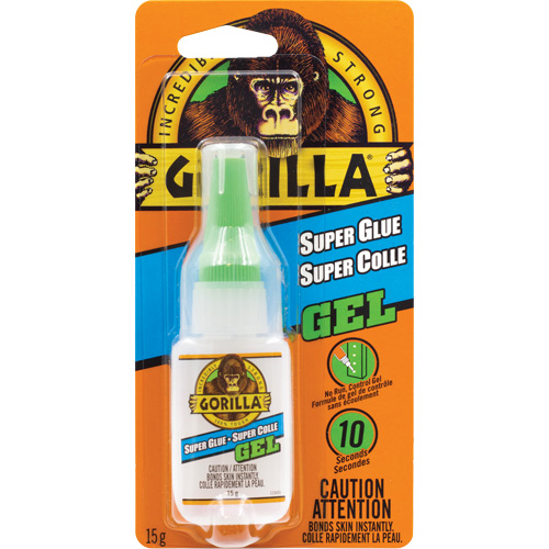 Super Glue Gel, 15 g, Bottle, Clear Helyx Safety & Industrial Supplies