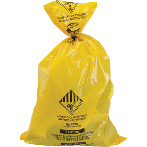 Hazardous Waste Liners, Asbestos, 40" L x 26" W, 3 mils Helyx Safety & Industrial Supplies