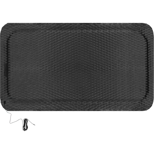 Ensemble de tapis conductible Hog Heaven, 3' la x 5' lo, 7/8" &eacute;paisseur, Noir, Nitrile Helyx Safety & Industrial Supplies
