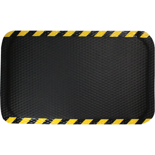 Hog Heaven Mat, Diamond, 3' x 5' x 5/8", Black/Yellow, Nitrile Helyx Safety & Industrial Supplies