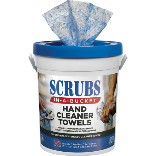 Serviettes nettoyantes pour les mains, 72 lingettes, 12" x 10" Helyx Safety & Industrial Supplies