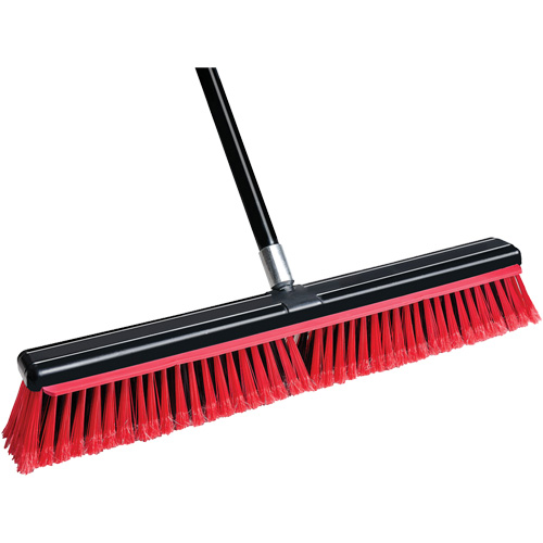 Squeegee Broom with Handle, 24", Medium, PVC Bristles Helyx Safety & Industrial Supplies